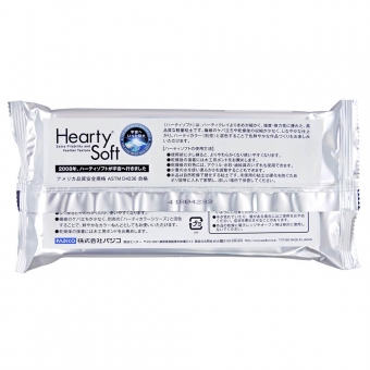 Hearty® Soft Extra Pliable/Feather Texture Modeling Clay, White, 200 g