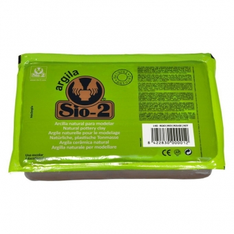 SIO-2® Argila Natural Pottery Clay, 2.2 lb (1 kg), Red