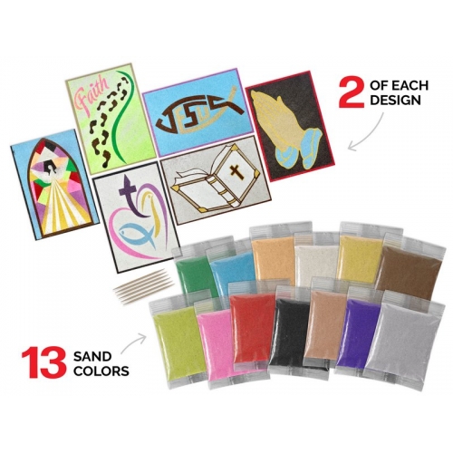 ArtiSands™ Color With Sand - Faith, Makes 12