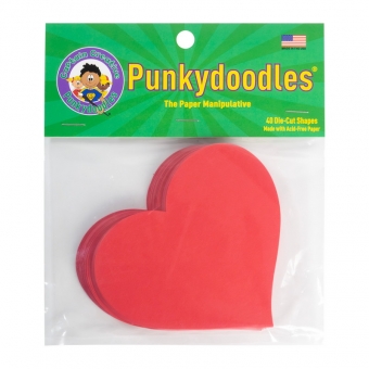 Punkydoodles Medium Heart Red