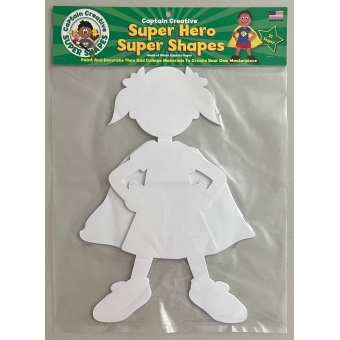 Super Doodles - Girl Super Hero, 30-ct