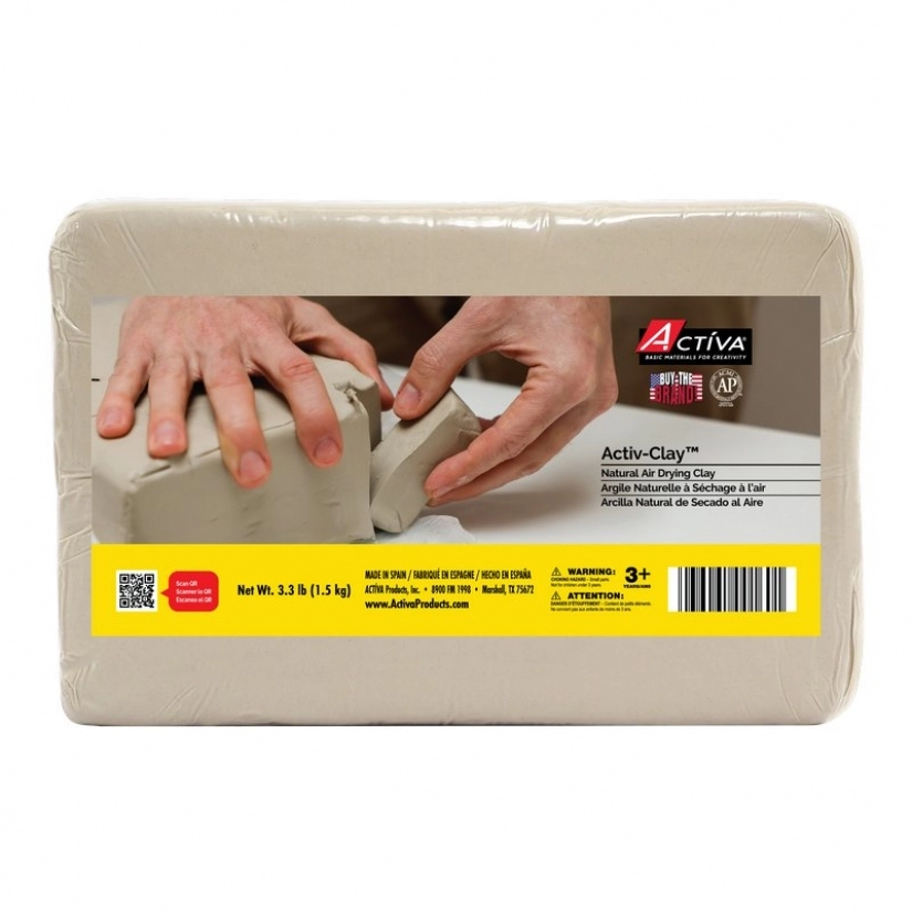 Air-dry clay - White Clay (500 g or 1kg)