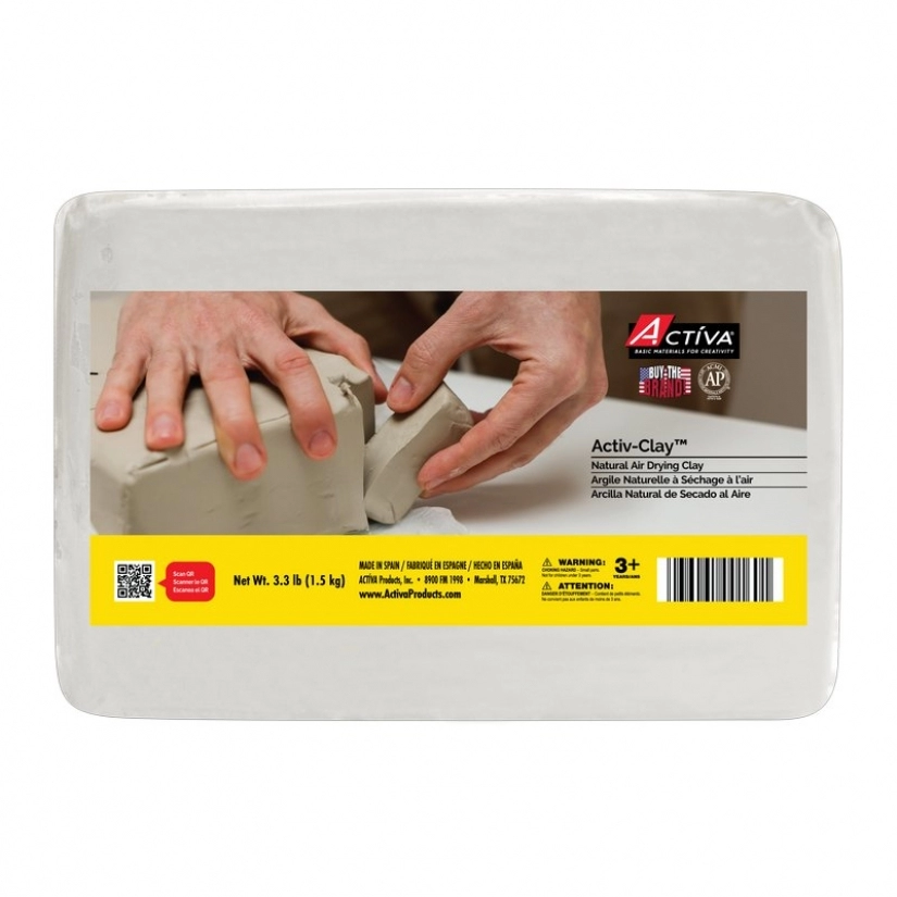 Paper Magiclay 240g - White 6 x 40g Air Dry Paper Clay