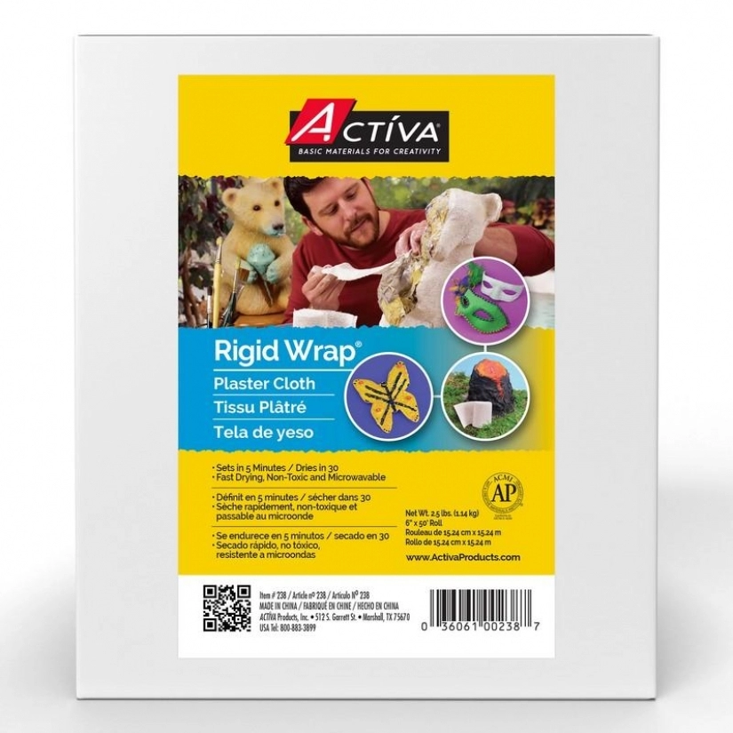 ACTÍVA Rigid Wrap™ Plaster Cloth 6-in X 50-ft Roll
