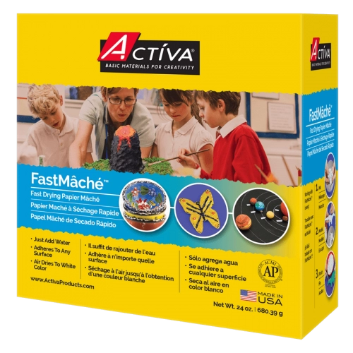 ACTÍVA FastMâché™ Fast Drying Paper Mâché, 24 oz (680 g)