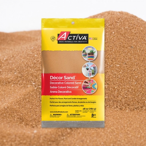 Décor Sand™ Decorative Colored Sand, Cocoa Brown, 28 oz (780 g) Bag 