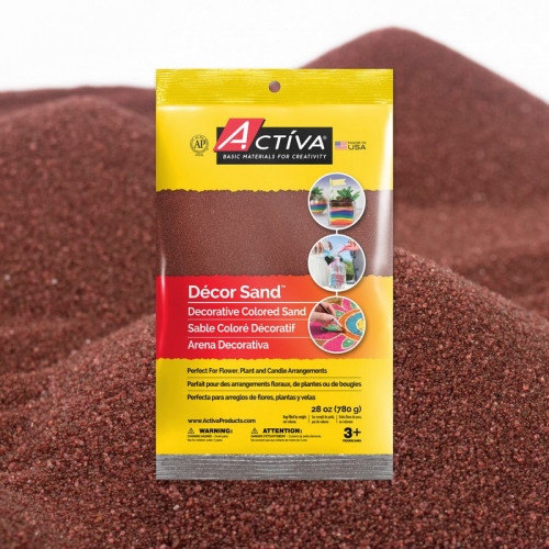 Décor Sand™ Decorative Colored Sand, Cranberry, 28 oz (780 g) Bag 