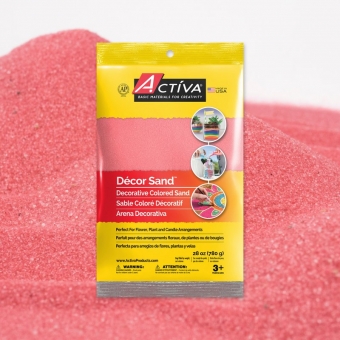 Décor Sand™ Decorative Colored Sand, Pink, 28 oz (780 g) Bag 