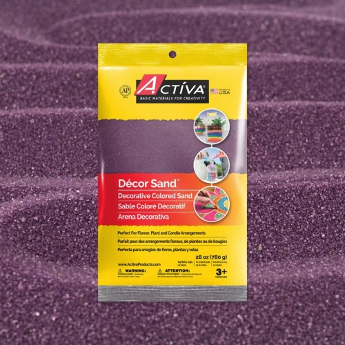 Décor Sand™ Decorative Colored Sand, Purple, 28 oz (780 g) Bag 