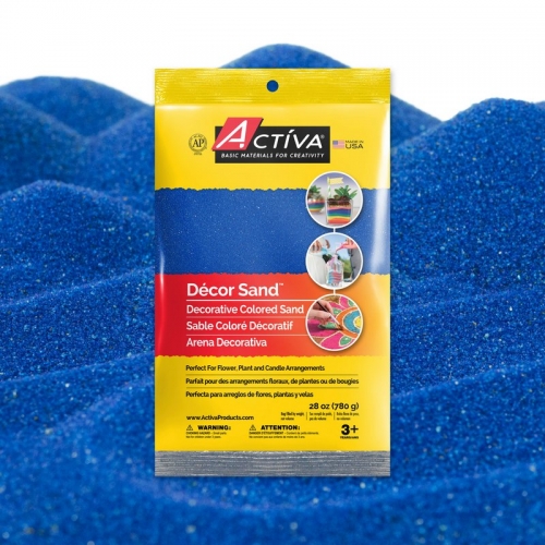 Décor Sand™ Decorative Colored Sand, Bermuda Blue, 28 oz (780 g) Bag 
