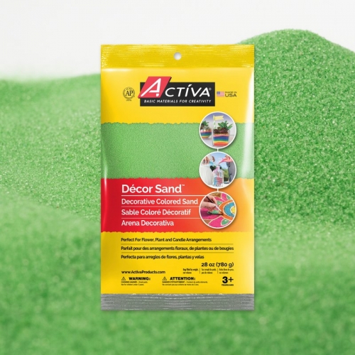 Décor Sand™ Decorative Colored Sand, Light Green, 28 oz (780 g) Bag 