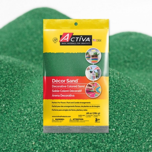 Décor Sand™ Decorative Colored Sand, Forest Green, 28 oz (780 g) Bag 