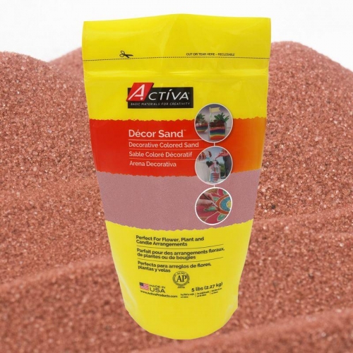Décor Sand™ Decorative Colored Sand, Harvest, 5 lb (2.27 kg) Reclosable 