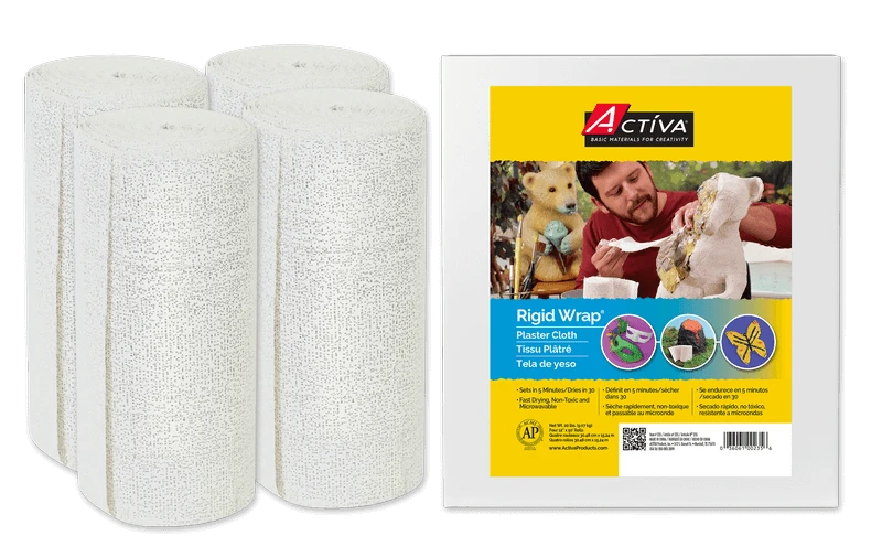ACTÍVA Rigid Wrap™ Plaster Cloth Bulk Pack, 12-in X 50-ft Roll (5 lb)