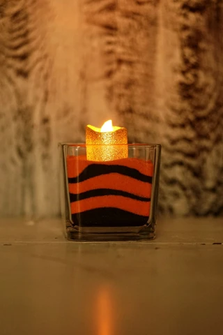 Halloween Colored Sand ART candle