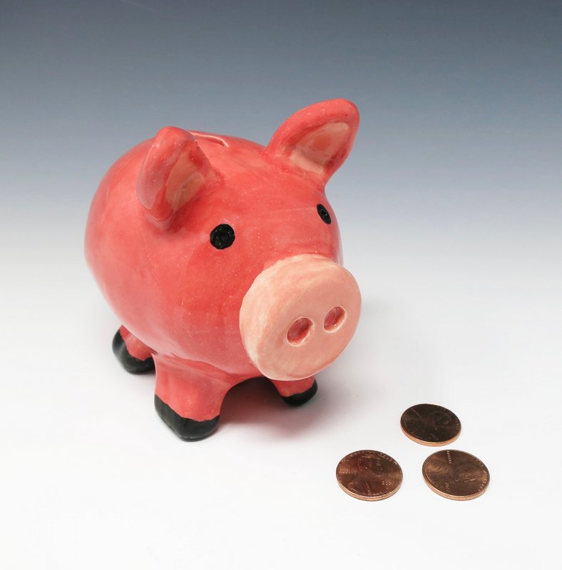 DIY Ceramic Piggy Banks - 12 Pc.