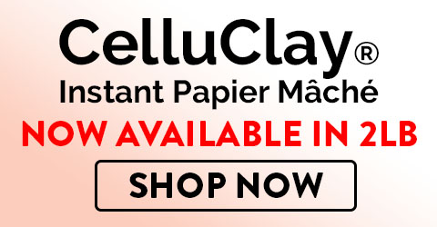 New ACTIVA CelluClay Papier Mache 2 lb Package Available Now